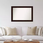 Specchio da parete marrone Coffee Bean, non smussato, 41" x 29" -