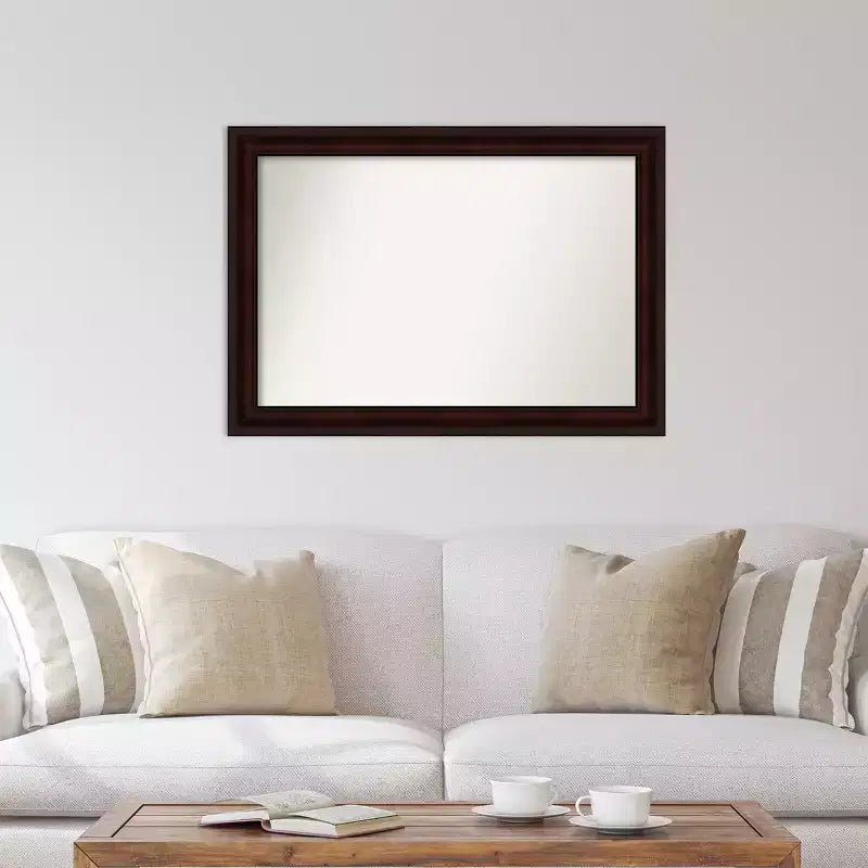 Specchio da parete marrone Coffee Bean, non smussato, 41" x 29" -