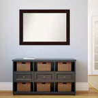 Specchio da parete marrone Coffee Bean, non smussato, 41" x 29" -