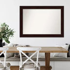 Specchio da parete marrone Coffee Bean, non smussato, 41" x 29" -