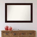 Specchio da parete marrone Coffee Bean, non smussato, 41" x 29" -