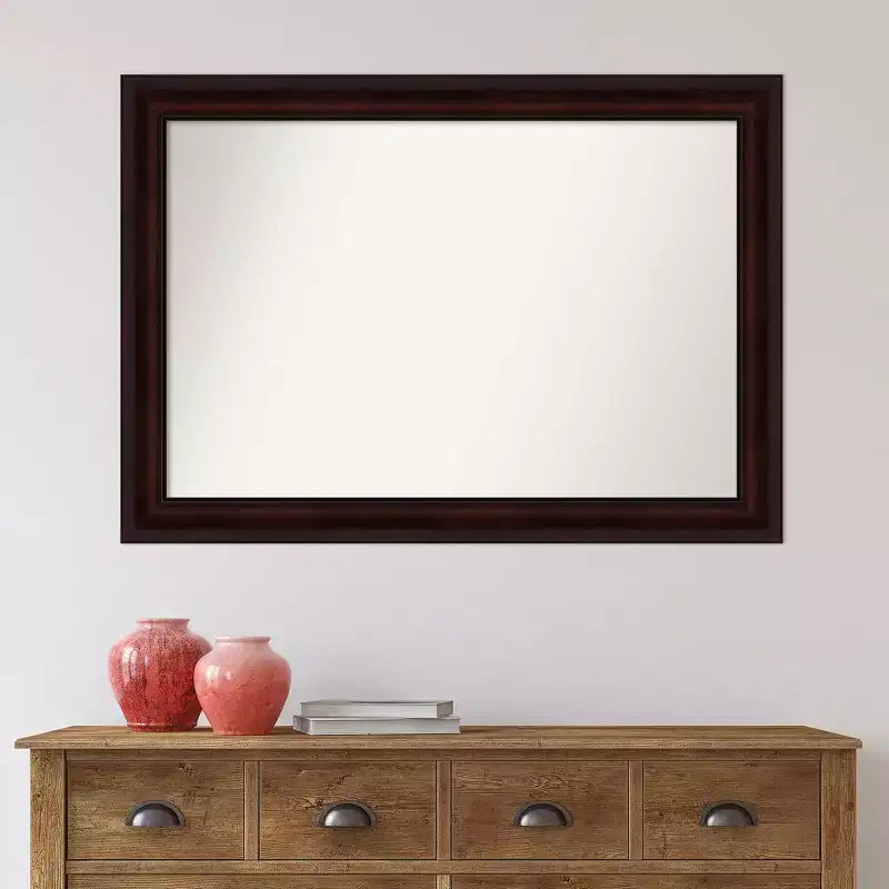 Specchio da parete marrone Coffee Bean, non smussato, 41" x 29" -