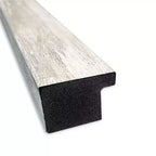 Specchio da parete per bagno sottile in metallo argentato 38" x 26" non smussato con effetto craquelé - : Cornice in polistirolo, include accessori per il montaggio