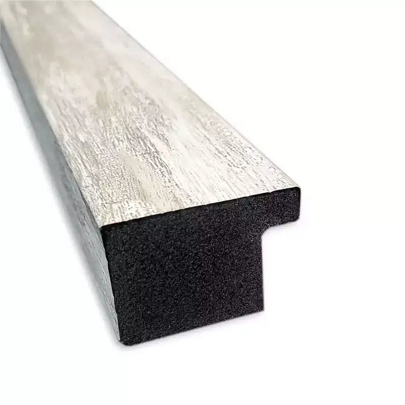 Specchio da parete per bagno sottile in metallo argentato 38" x 26" non smussato con effetto craquelé - : Cornice in polistirolo, include accessori per il montaggio