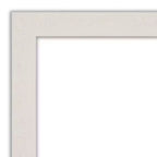 Specchio da parete stretto rustico bianco con cornice in polistirene, 32" x 26": montaggio a parete -