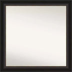 31" x 31" Non-Beveled Trio Oil Rubbed Bronze Bathroom Wall Mirror - Amanti Art: Modern Square Vanity, Polystyrene Frame