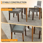 Sedia da pranzo modello CY-Latch in legno 4 pezzi con struttura in legno resistente, seduta confortevole, design elegante, montaggio facile e utilizzo versatile