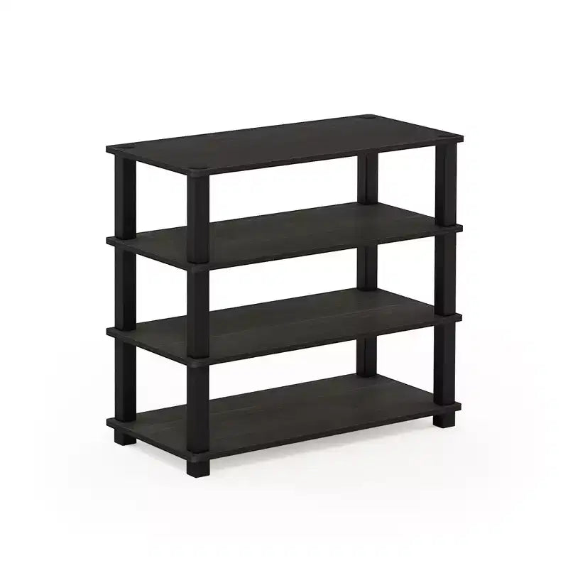 HOMLUX 4 Tier Shoe Rack Storage Organizer for 12 Pairs No Tools Needed