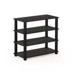 HOMLUX 4 Tier Shoe Rack Storage Organizer for 12 Pairs No Tools Needed