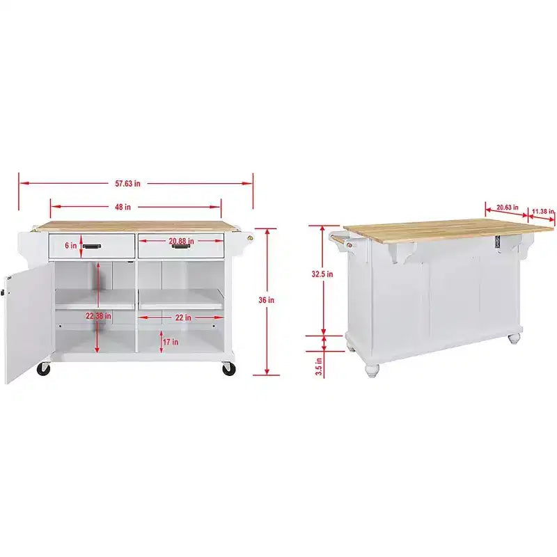 Carrello da Cucina Grigio con 2 Cassetti e Portaspezie, Isola Mobile con Ripiani Regolabili
