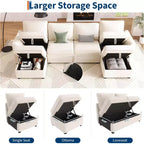 Divano letto modulare a U