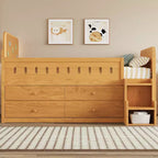 Letto matrimoniale in legno e struttura letto con cassetti contenitore