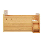 Letto matrimoniale in legno e struttura letto con cassetti contenitore