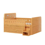 Letto matrimoniale in legno e struttura letto con cassetti contenitore