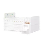 Letto matrimoniale in legno e struttura letto con cassetti contenitore
