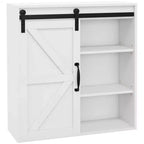 Bathroom Medicine Cabinet, Wall Cabinet with Sliding Door and Adjustable Shelf, 22.75 x 7.75 x 24.5