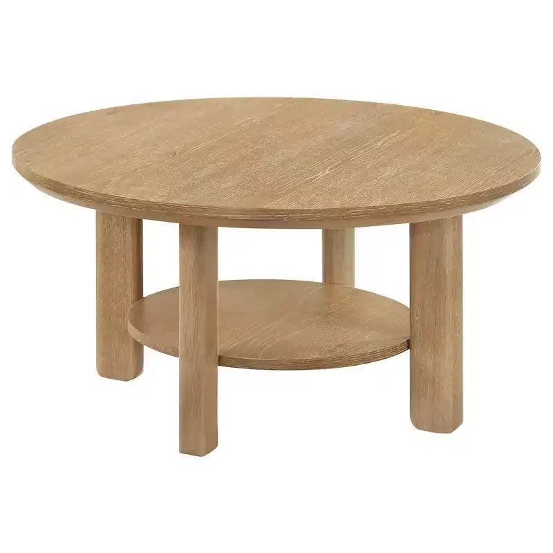 Coaster,Ottowa 36-inch Round Wood Cocktail Coffee Table
