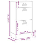 Scarpiera Scaffale Contenitore Organizzatore Mobile Ingresso Legno Ingegnerizzato