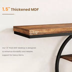 Console per ingresso, scaffali portaoggetti, tavolino stretto a 5 ripiani con scaffali rotondi, per soggiorno, corridoio, struttura in metallo a forma di o
