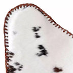 Poltrona Butterfly in vera pelle marrone, ferro verniciato a polvere Standard