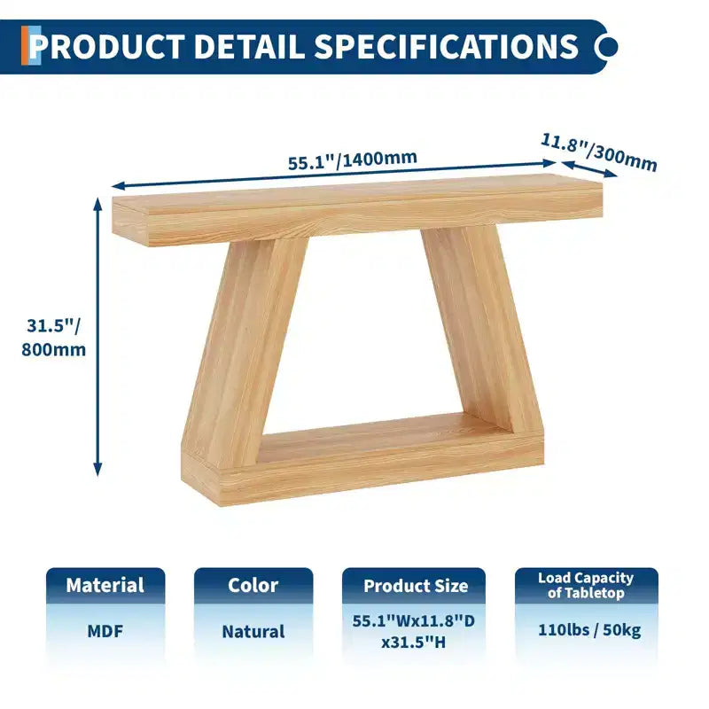 Tavolino da divano effetto legno