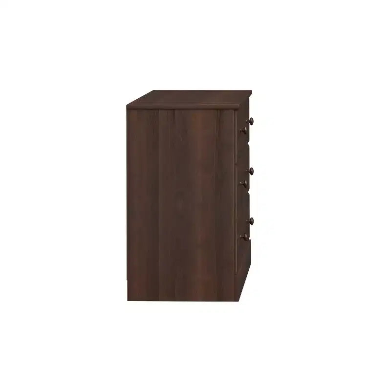 Comò doppio a 6 cassetti Astrid, 68,2 cm, per camera da letto, cassettiera larga, mobili per camera da letto, espresso