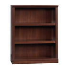 Libreria a 3 ripiani da 43,78" color ciliegio: Mid-Century Modern, regolabile, in truciolato: Mobile per ufficio