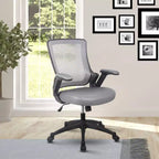 Sedia da ufficio Mid-Back Mesh Task con braccioli regolabili in altezza -