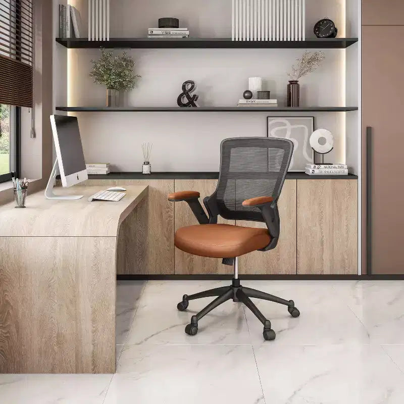Sedia da ufficio Mid-Back Mesh Task con braccioli regolabili in altezza -